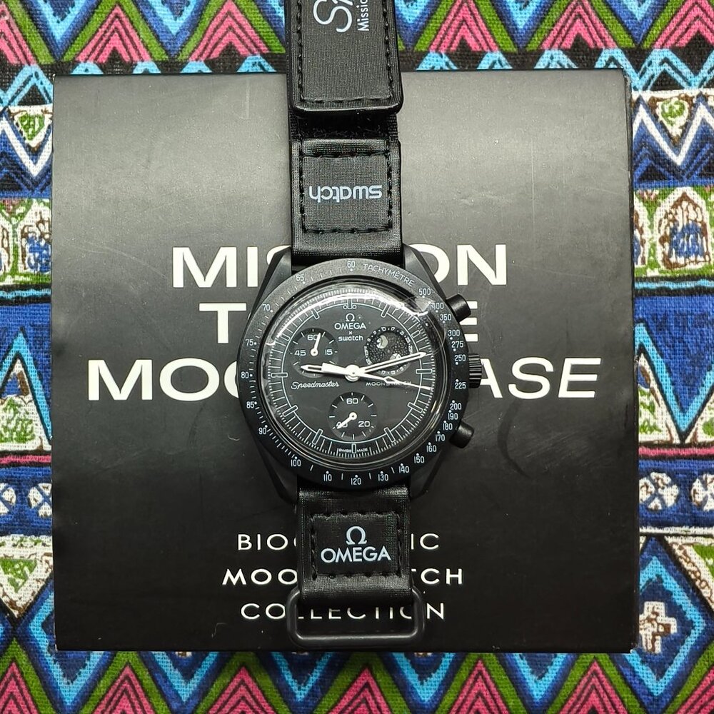 🌟POSH FRESH🌟 Omega X Swatch MoonSwatch Mission To The Moonphase New Moon Watch